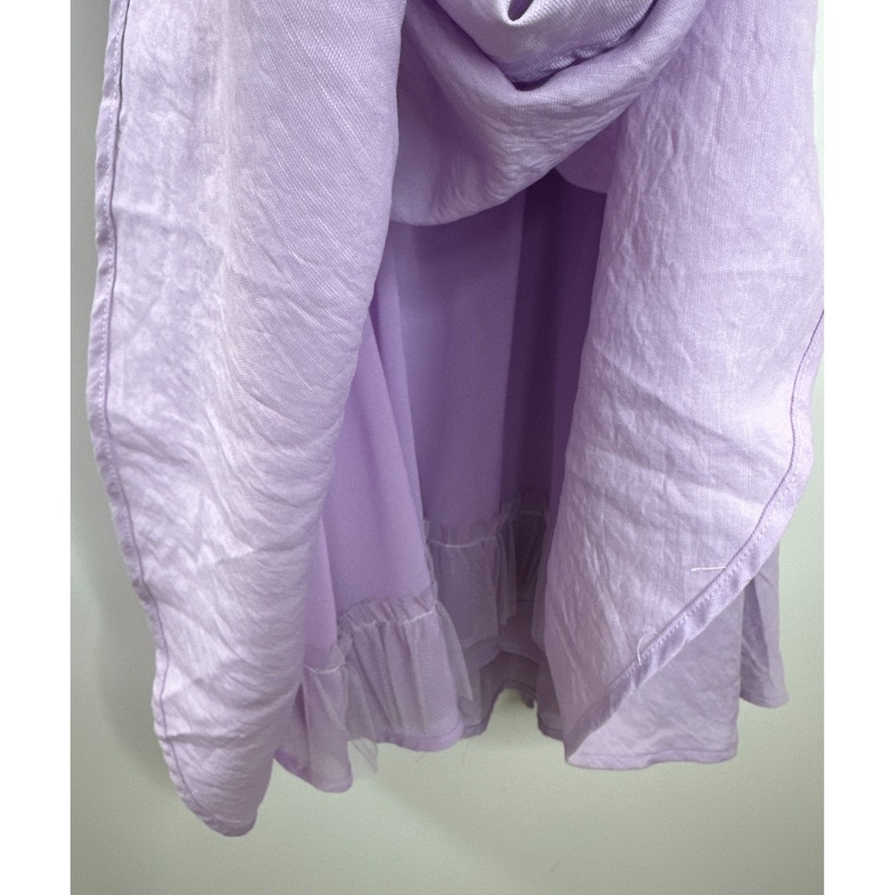 Molly Green Andrea Babydoll Dress Lavender Puff Sleeve Smocked Mini XS Coquette - Picture 8 of 16